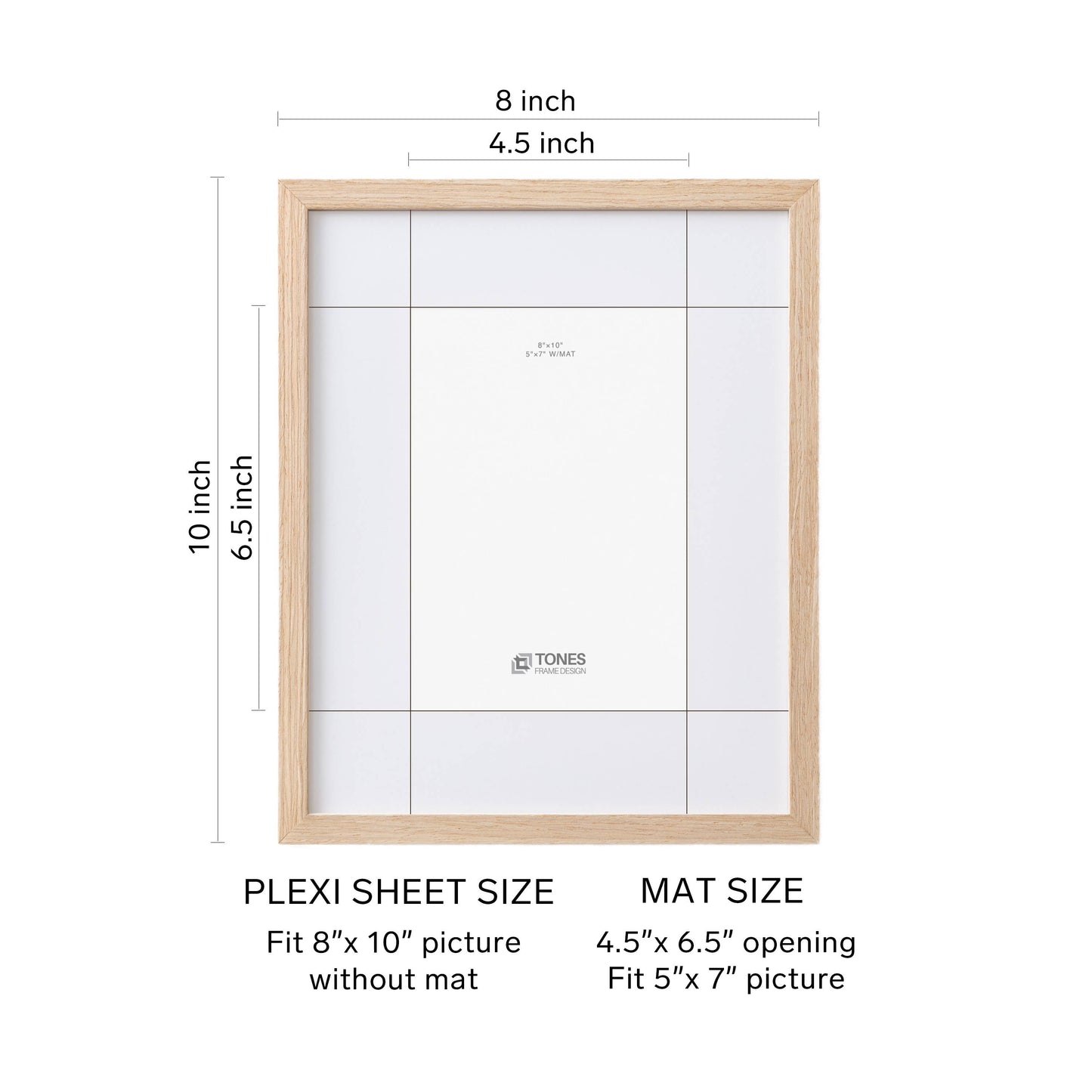 8x10 Dryades Wooden Frame