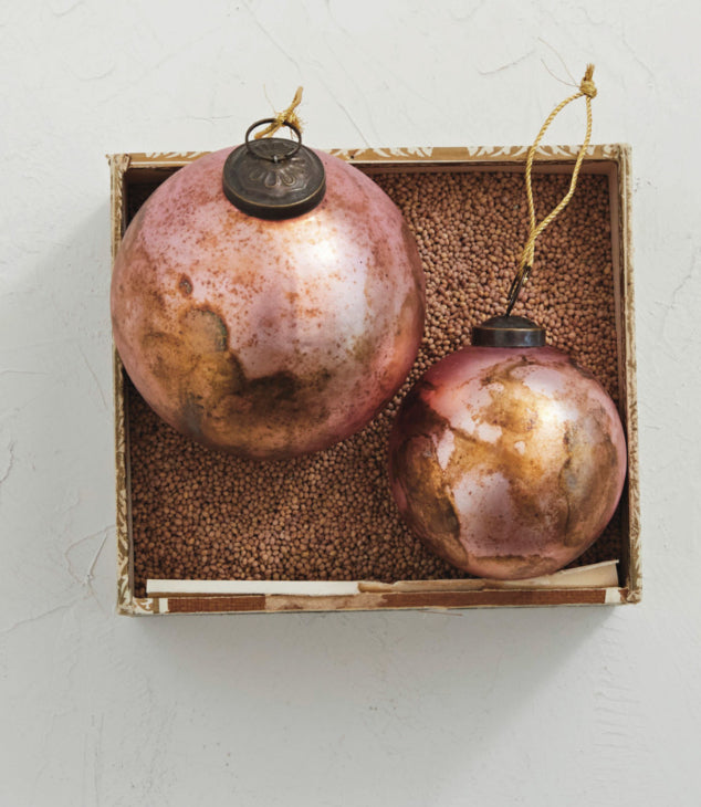 Blush Glass Ornament