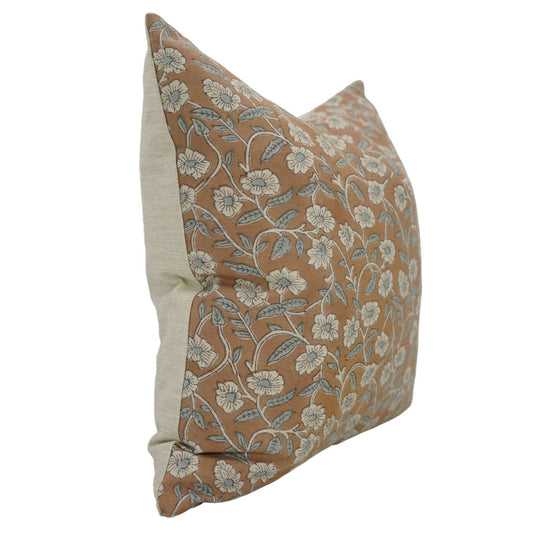 Rusty Block Print Pillow Cover