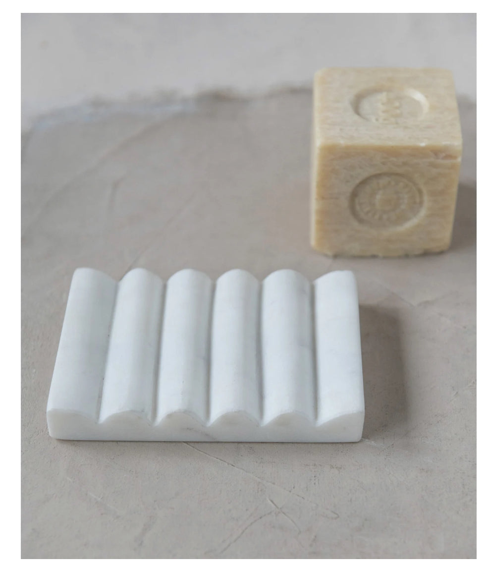 Carved Marble Soap Dish