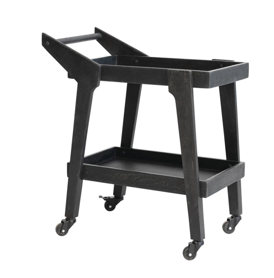 2- tier Bar Cart on Casters