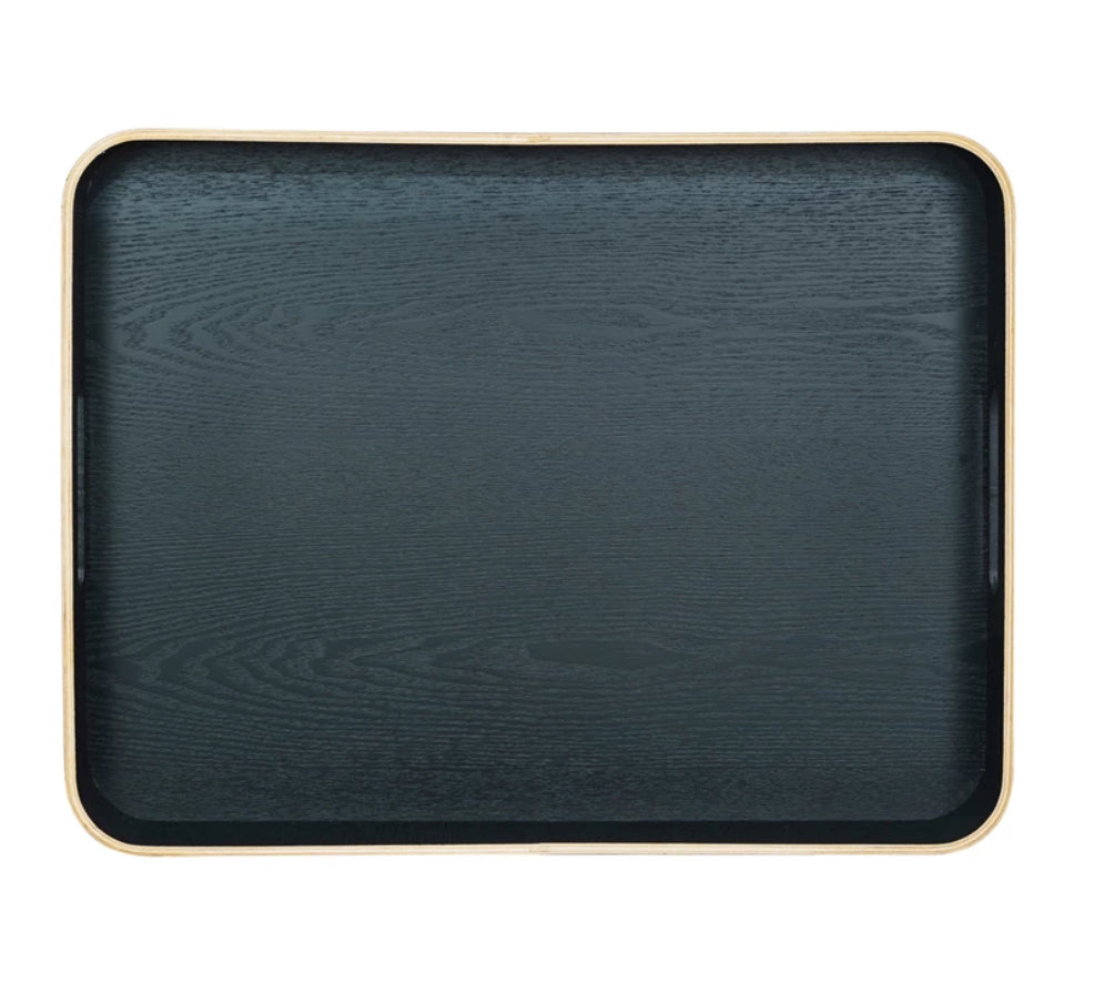 Oak Wood Tray with Handles