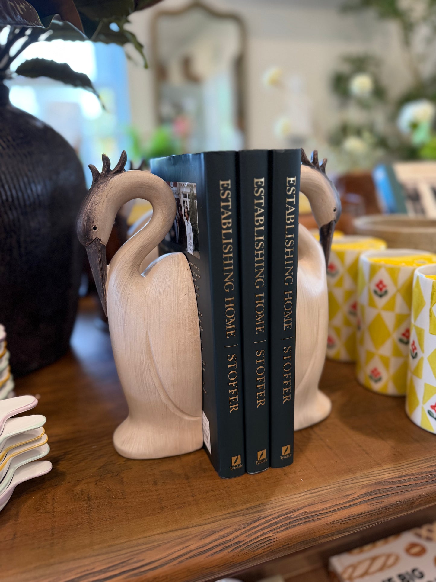 Heron Bookends