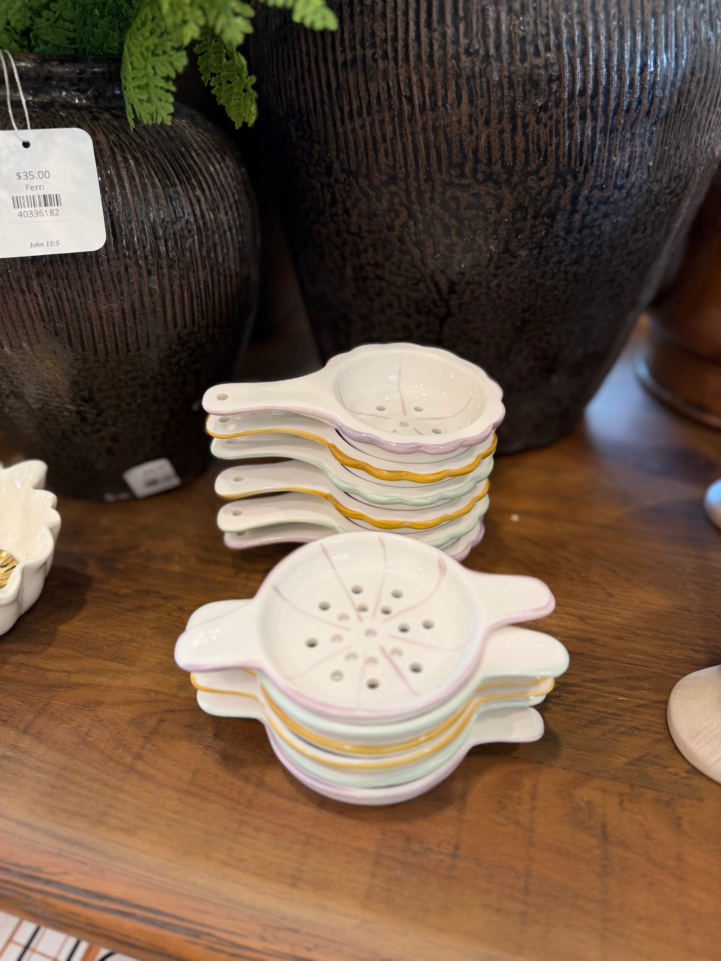 Stoneware Tea Strainer