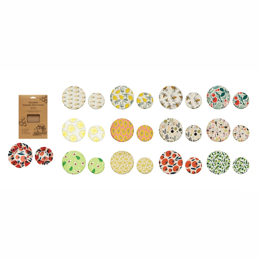 Reusable Fabric Beeswax Food Covers