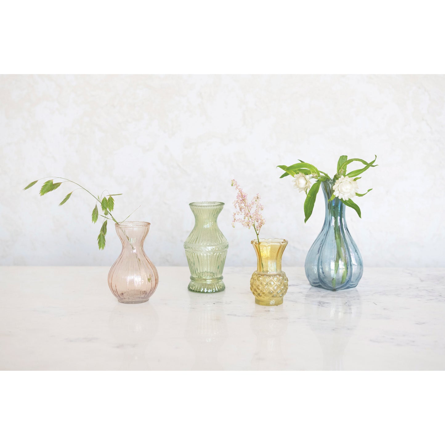 Multi Colored Glass Vases