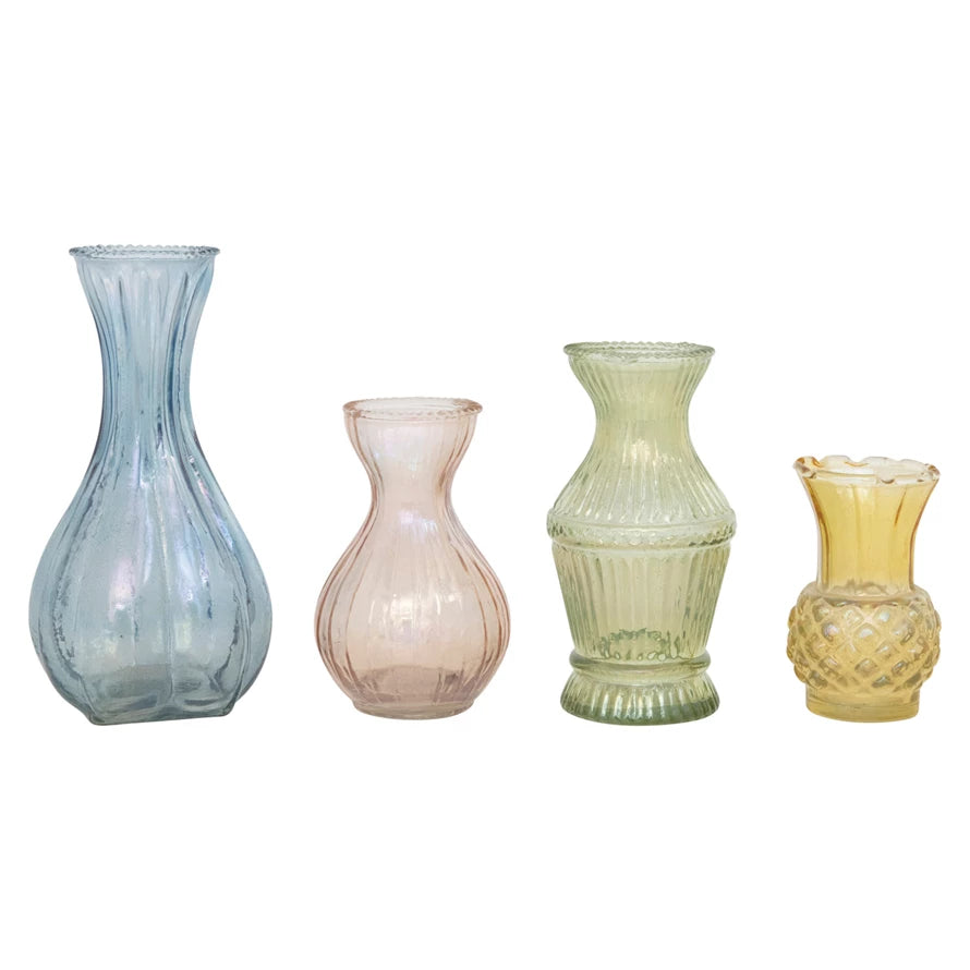 Multi Colored Glass Vases
