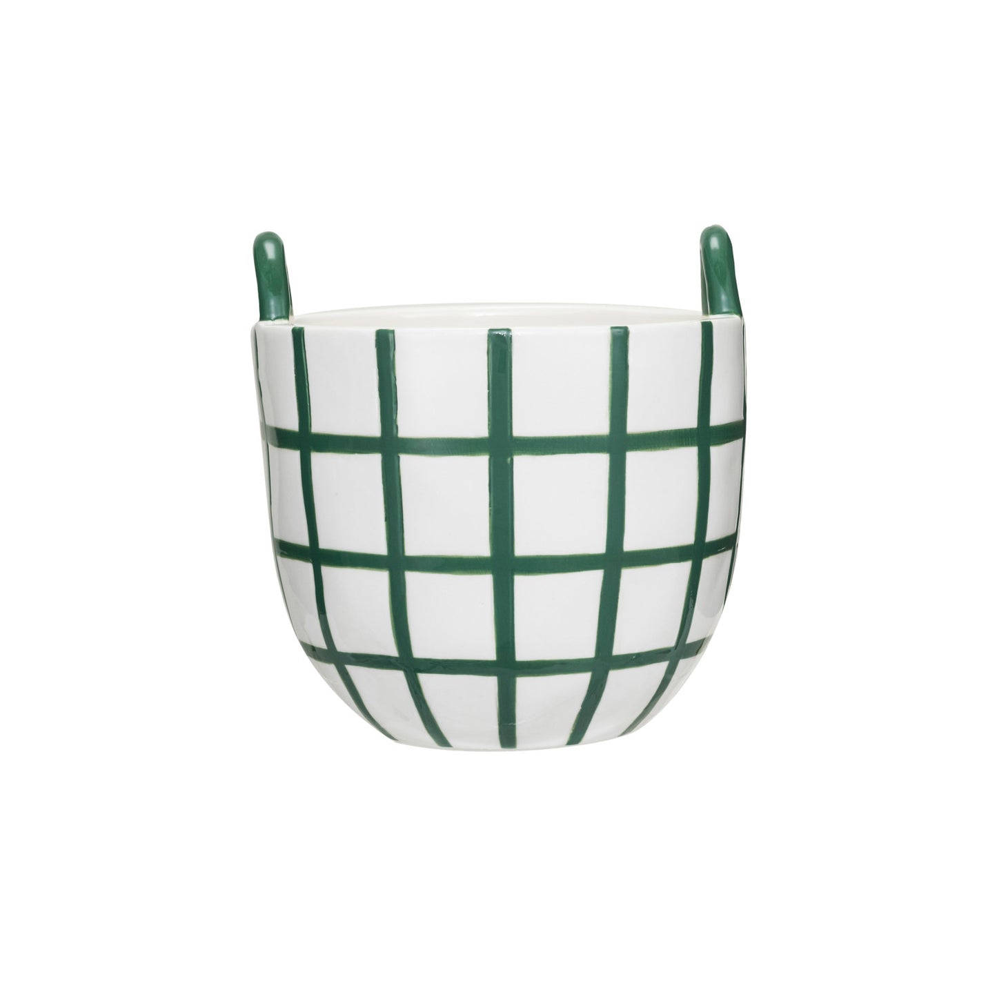 Green Stoneware Container