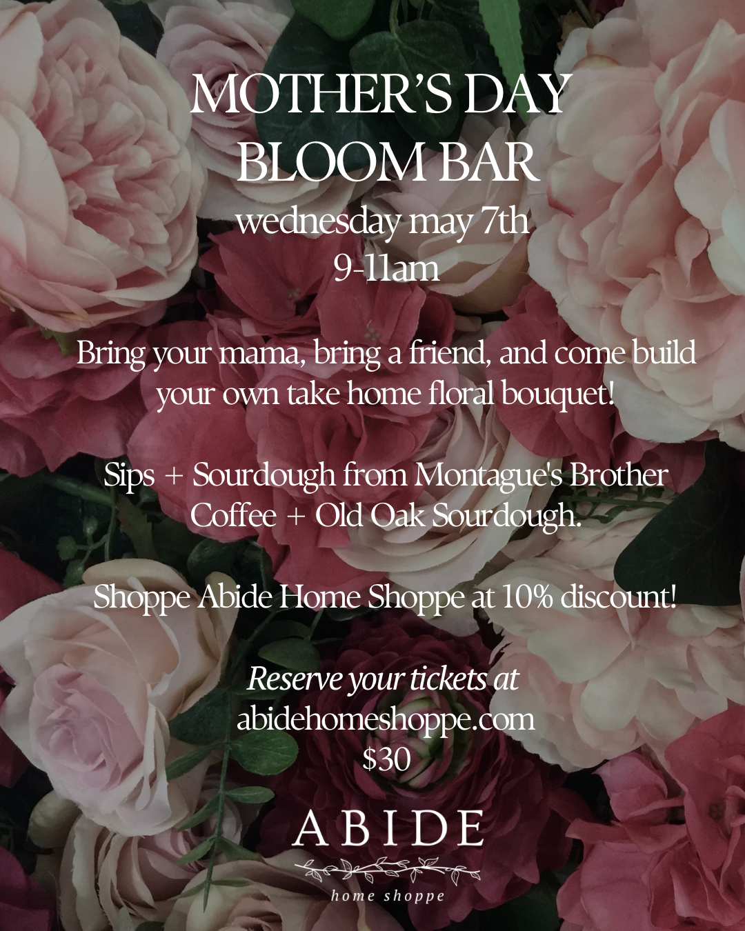 Mother’s Day Bloom Bar