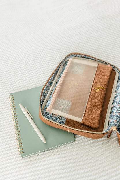 Bible Cover, Bible Bag Crossbody MOCHA