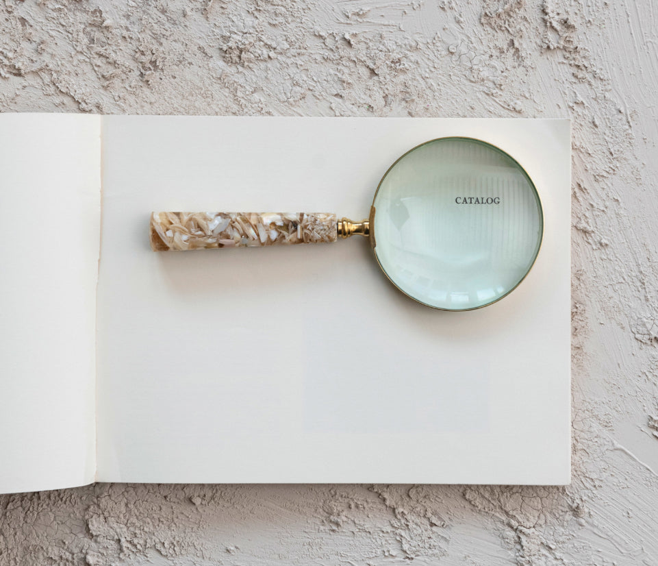 Mother of Pearl Magnifying Glass