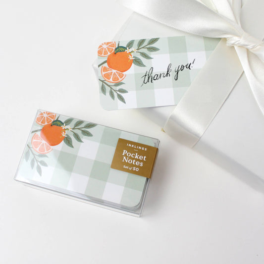 Pocket Notes™ - Orange Gingham
