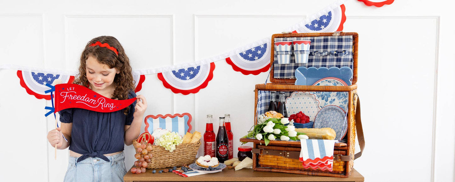 Let Freedom Ring Felt Pennant Banner