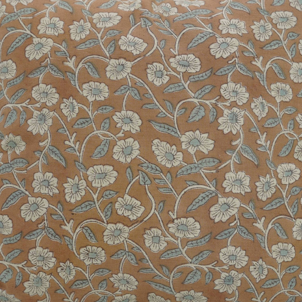 Rusty Block Print Pillow Cover