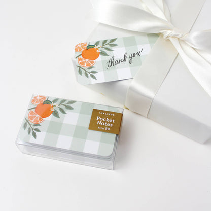 Pocket Notes™ - Orange Gingham