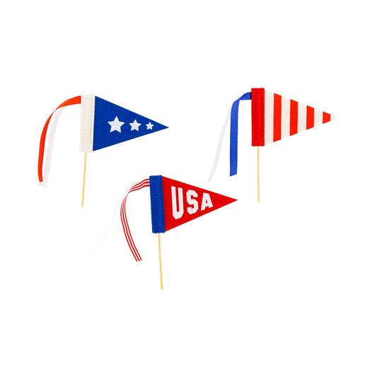 Americana Felt Pennant Set