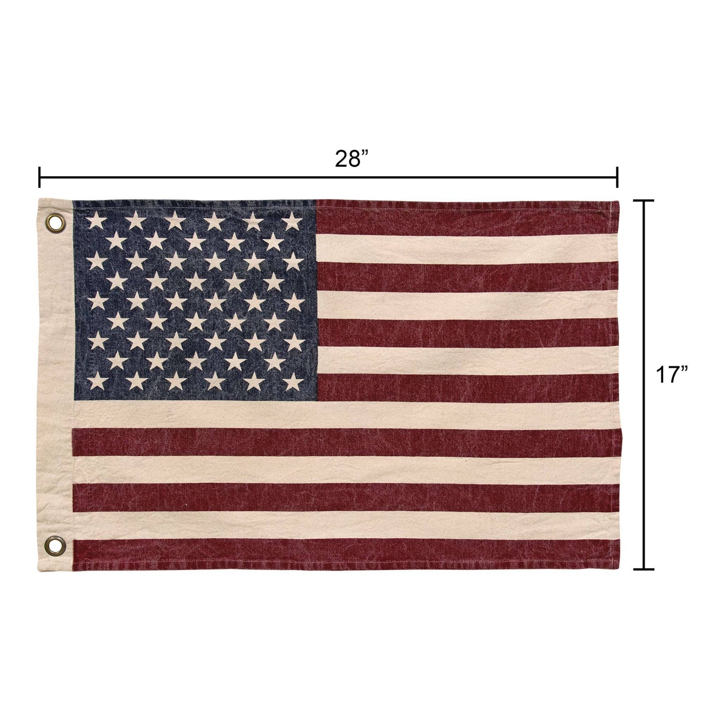 Stonewashed American Flag 17"x28"