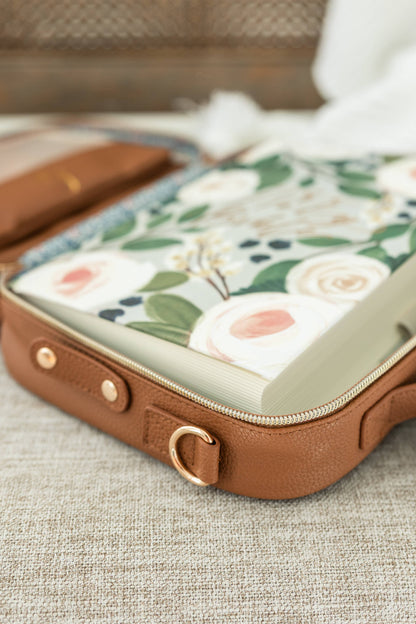 Bible Cover, Bible Bag Crossbody MOCHA