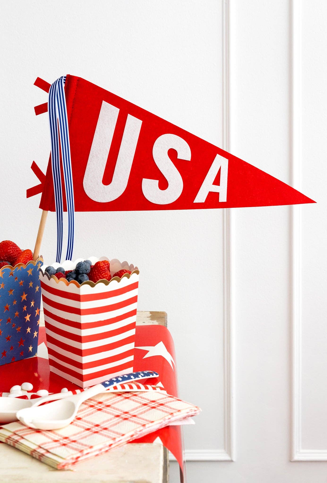 USA Felt Pennant Banner