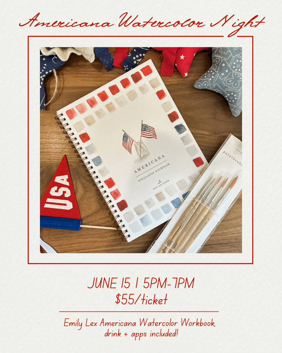 Americana Watercolor Night