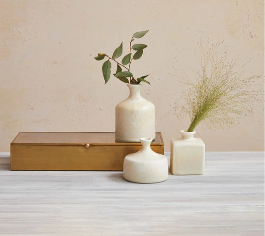 Stoneware Bud Vases