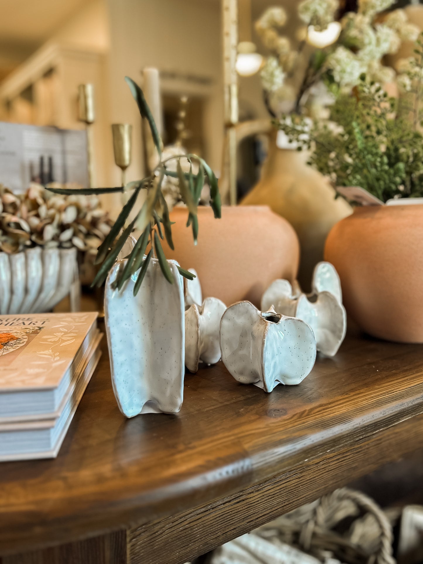 Stoneware Organic Shaped 3 Styles (Each One Will Vary)