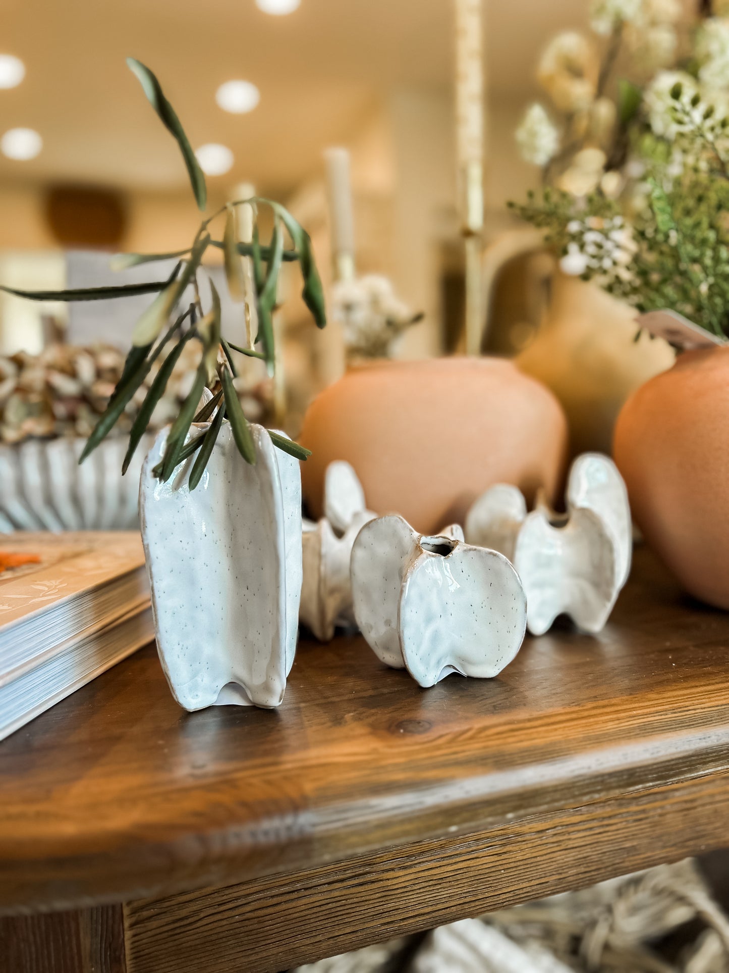 Stoneware Organic Shaped 3 Styles (Each One Will Vary)