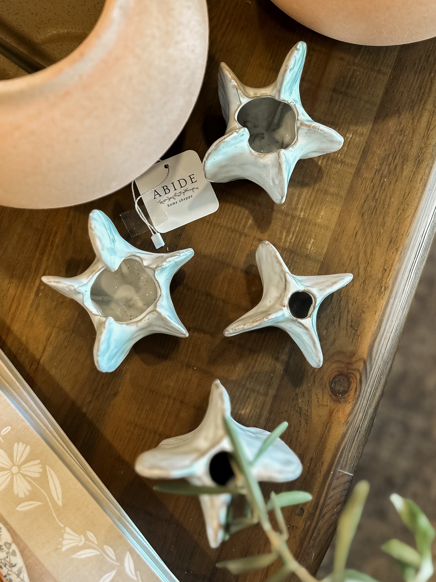 Stoneware Organic Shaped 3 Styles (Each One Will Vary)