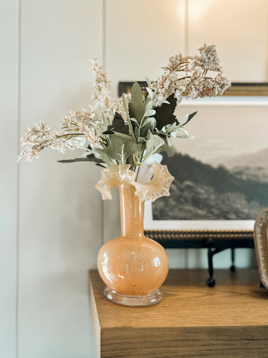 Ruffle Glass Vase