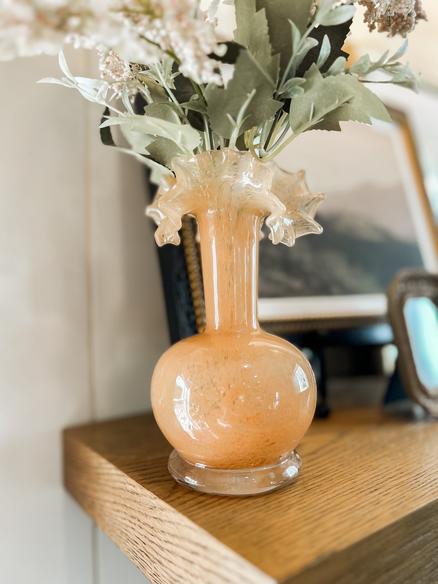 Ruffle Glass Vase