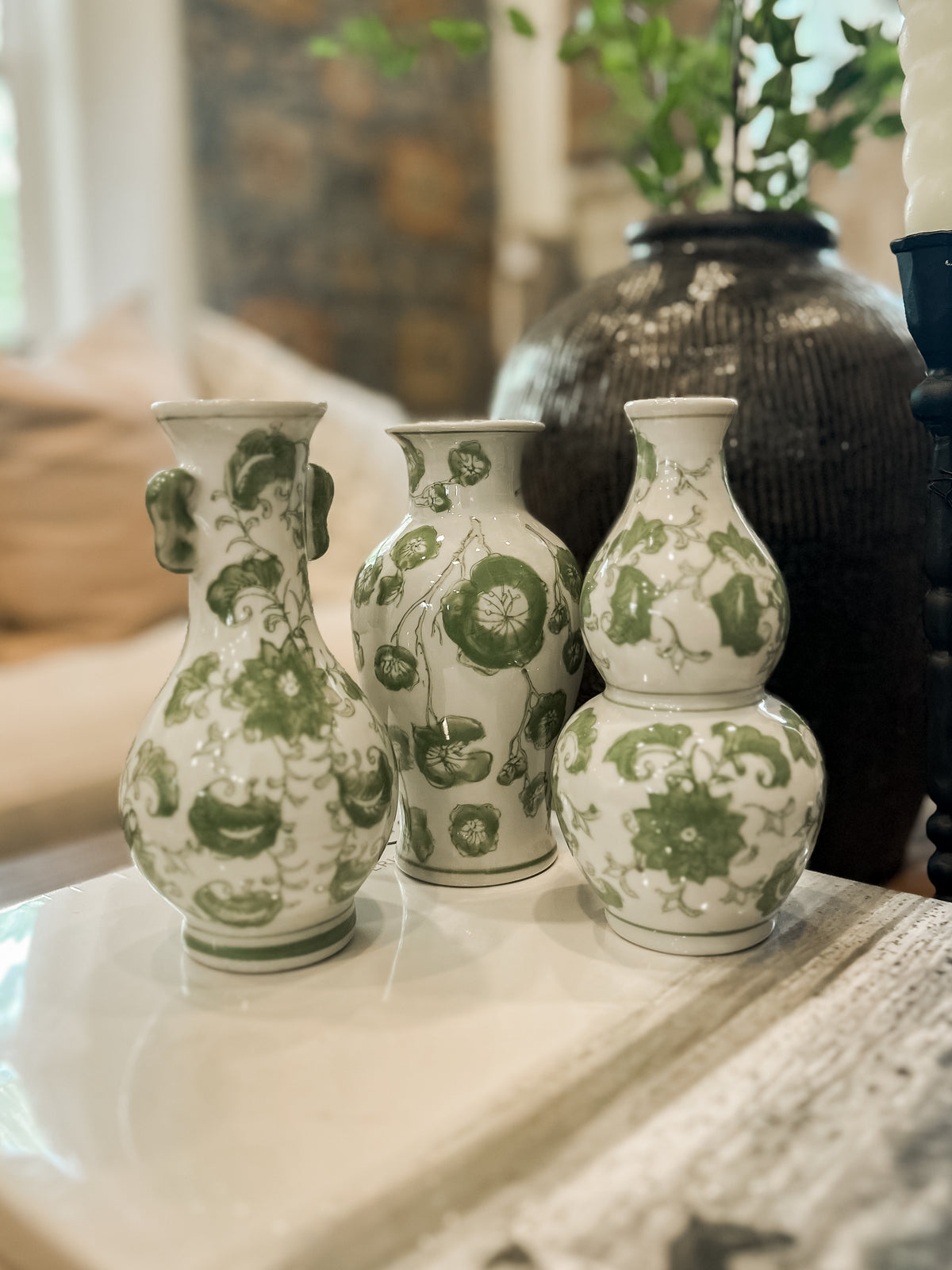 Hand-painted Floral Vase