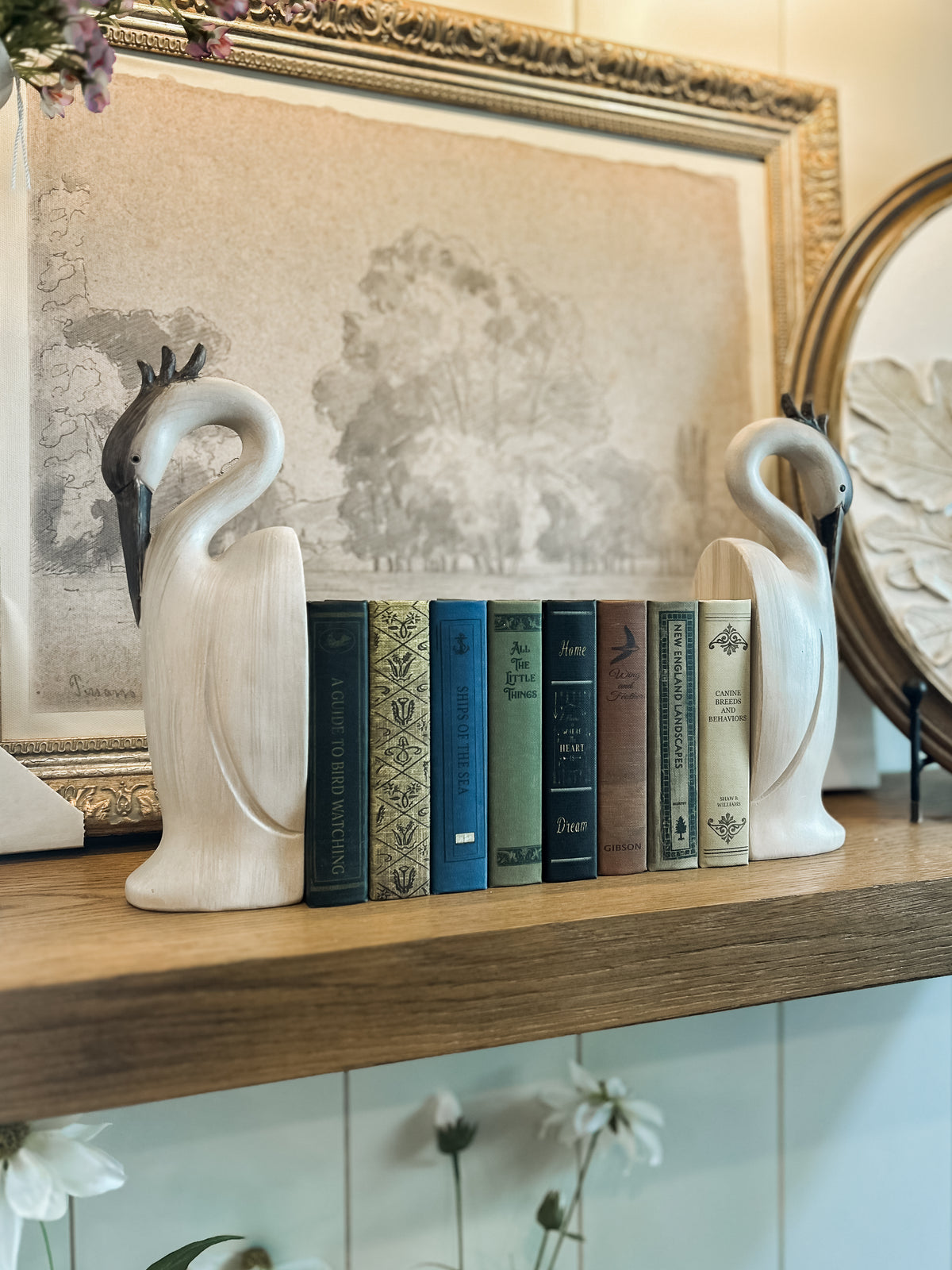 Heron Bookends