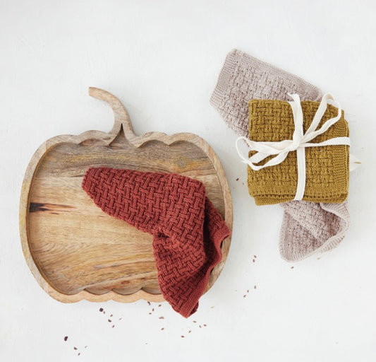 Cotton Knit Dish Cloths Set