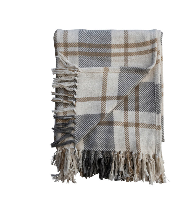 Erica Plaid Throw