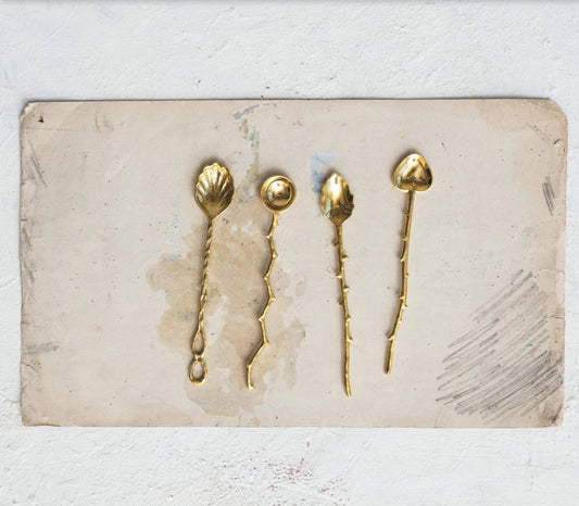 Brass Spoon w/ Twig Handle