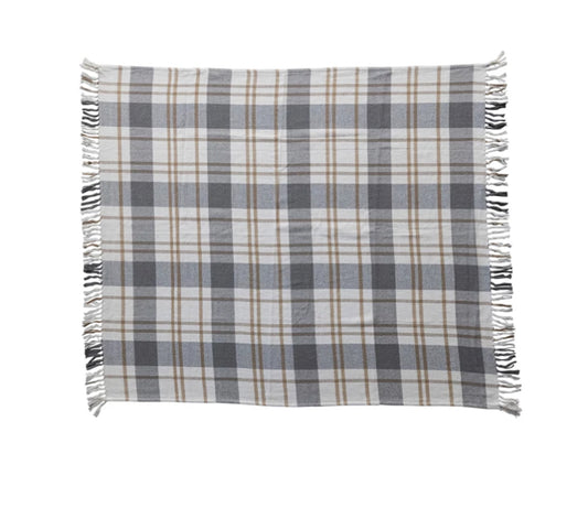 Erica Plaid Throw