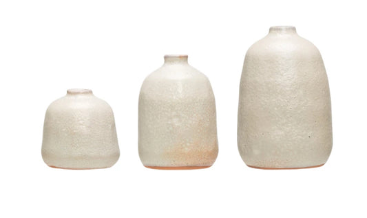 Terracotta sand vase