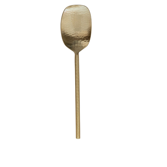 Hammered Gold Serving Spoon