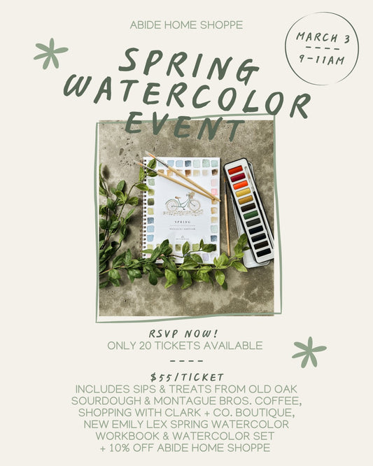 Spring Watercolor Workshop March 3