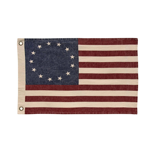 Stonewashed Betsy Ross Flag 17"x28"
