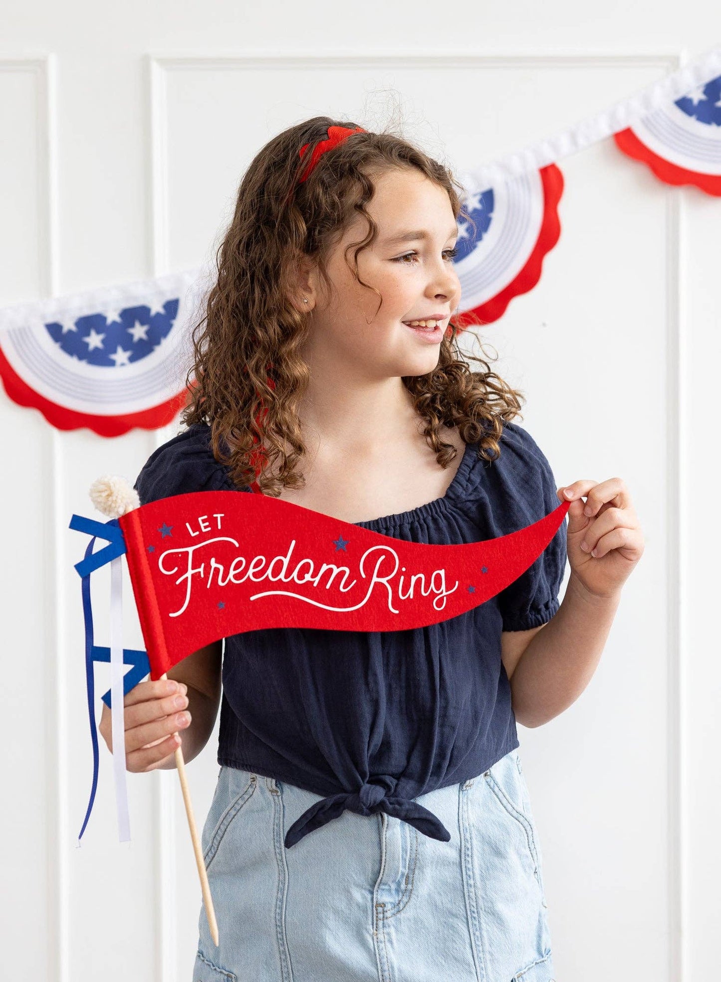 Let Freedom Ring Felt Pennant Banner