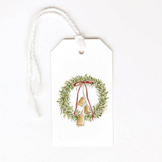 Bell wreath gift tags