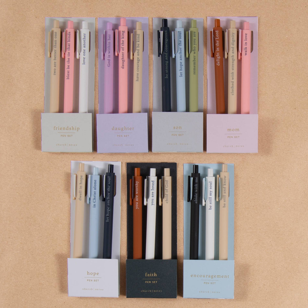 Encouragement Bible Study Pen Set