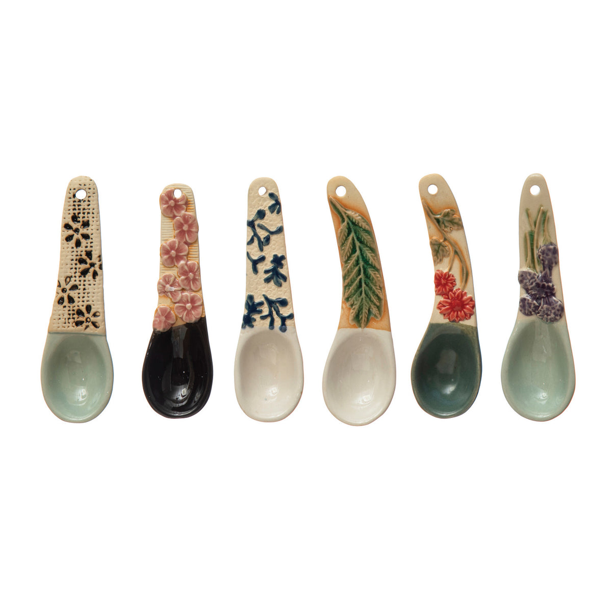 Hand-Painted Spoon with Handle, 6 Styles