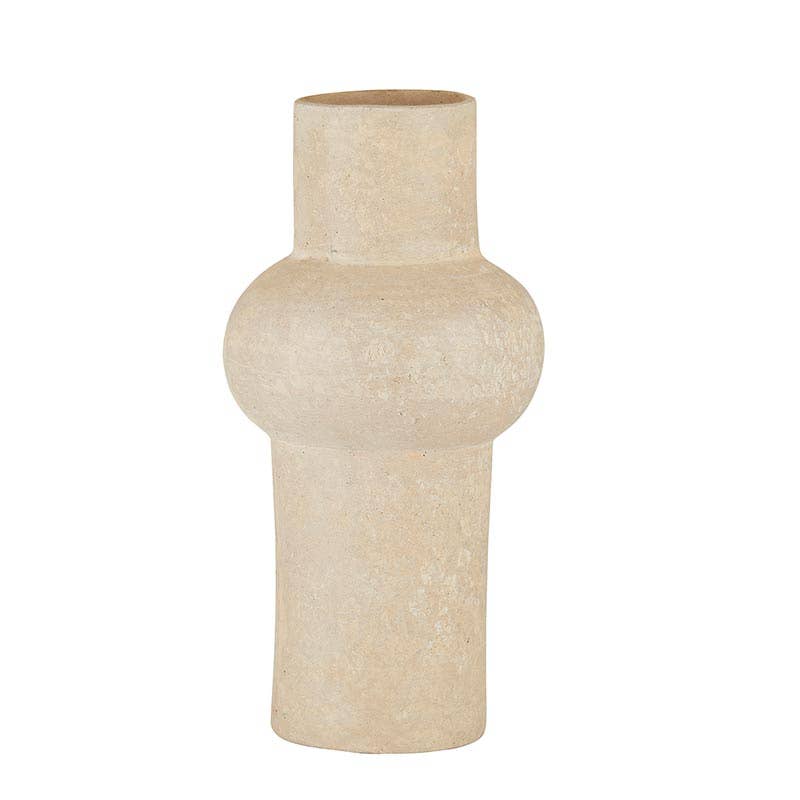 Natural Paper Mache Vase - Large